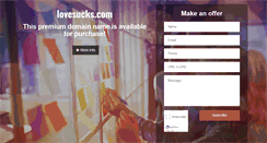 Desktop Screenshot of lovesucks.com