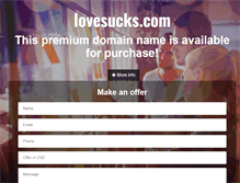 Tablet Screenshot of lovesucks.com